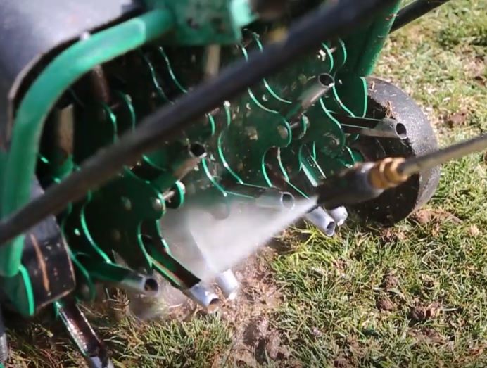 Aerator being cleaned